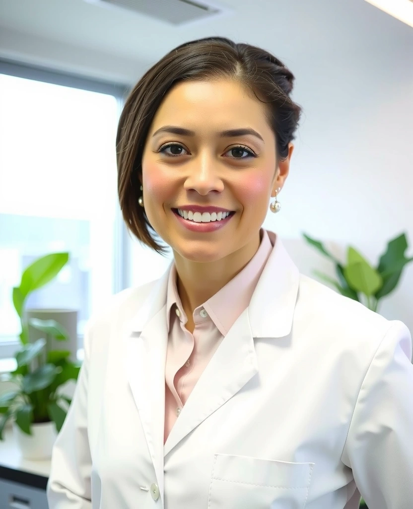 Portrait of Dr. Elara Vance, a distinguished scientist specializing in botanical medicine.